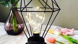 black bedside table lamp