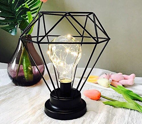 black bedside table lamp