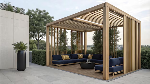 Timber frame pergolas